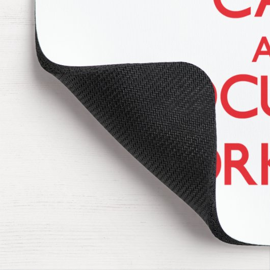 Tapis De Souris Gardez le calme et le foyer sur des chariots (Coin)