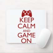 Tapis De Souris Gardez le calme et le jeu dessus (Avec souris)