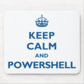 Tapis De Souris Gardez le calme et le PowerShell Mousepad (Devant)