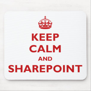 Tapis De Souris Gardez le calme et le SharePoint - le Mousepad