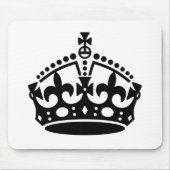 Tapis De Souris Gardez le Modèle de la couronne calme (Devant)