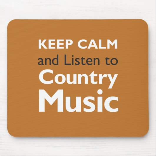 Tapis De Souris Gardez le pays calme (Devant)