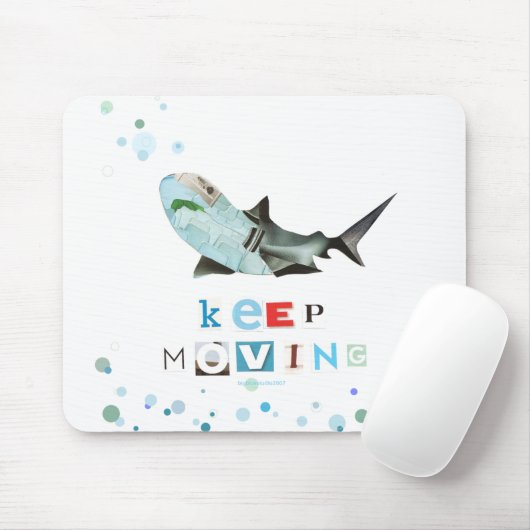 Tapis De Souris Gardez le requin mobile Mousepad (Avec souris)