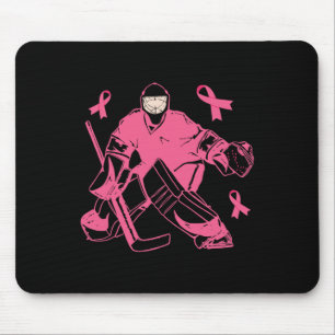 Tapis De Souris Gardien de hockey sur glace Pink Ribbon Cancer du 