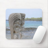 Tapis De Souris Gardiens de Tiki dans Kona, Hawaï - Mousepad (Avec souris)