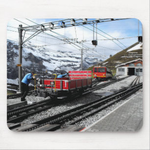 Tapis De Souris Gare de Kleine Scheidegg en Suisse
