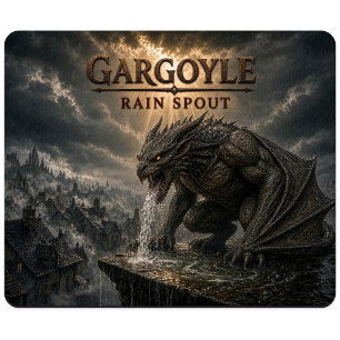 Tapis De Souris Gargouille de descente des eaux Dark Realism