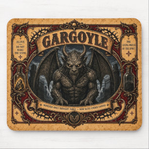 Tapis De Souris Gargouille, Monstre de Cirque Vintage