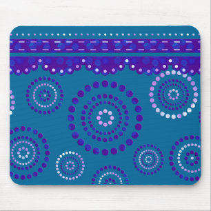 Tapis De Souris Garland ARTdeco violet blue + your backgr. color