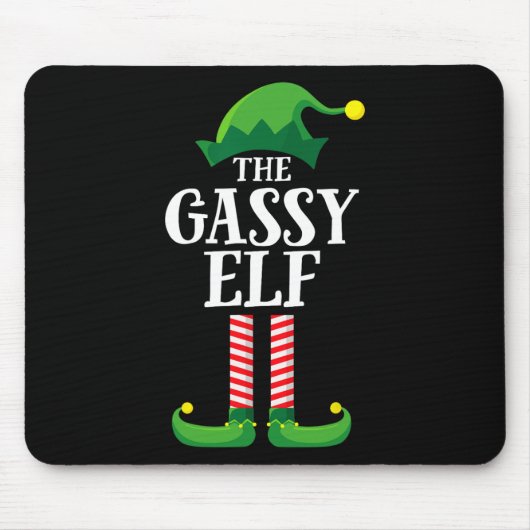 Tapis De Souris Gassy Elf Matching Family Group Christmas Party (Devant)