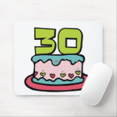 Tapis De Souris Gâteau d'anniversaire de 30 ans (Avec souris)