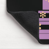 Tapis De Souris Gâteau de mariage noir et pourpre (Coin)