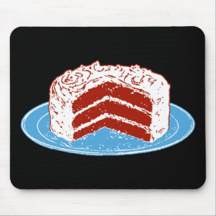 Tapis De Souris Gâteau rouge de velours
