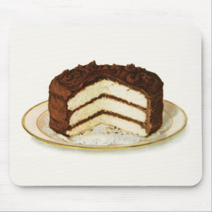 Tapis De Souris Gâteau vintage de calque glacée au chocolat Mousep
