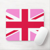 Tapis De Souris GAY PRIDE britannique (Union Jack rose) (Drapeau b (Avec souris)