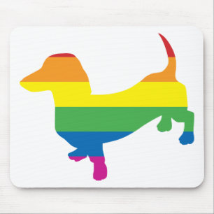 Tapis De Souris Gay pride Dachshund/Wiener
