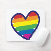 Tapis De Souris GAY-PRIDE-HEART-In-catneato (Avec souris)