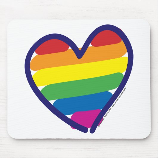 Tapis De Souris GAY-PRIDE-HEART-In-catneato (Devant)