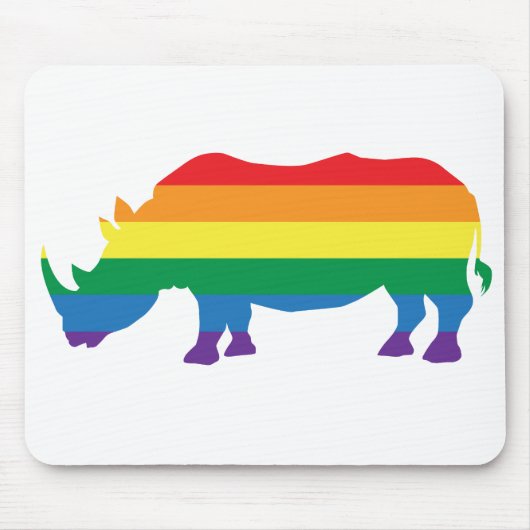 Tapis De Souris Gay-Pride-Rhino (Devant)