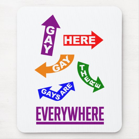 Tapis De Souris Gays partout mousepad (Devant)