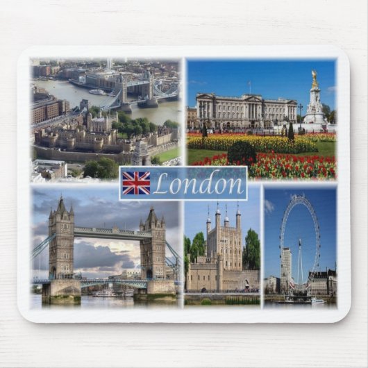 Tapis De Souris GB Royaume-Uni - Angleterre - Londres Par Jour - (Devant)
