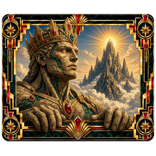 Tapis De Souris Géant, Art Déco Mythique