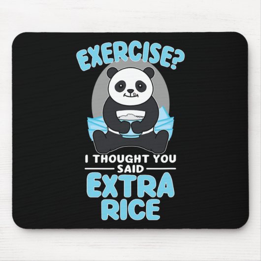Tapis De Souris Géant Panda Funny Gymnase Entraînement Sayings Ali (Devant)