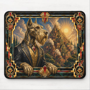 Tapis De Souris Géant Schnauzer, Chien Art Déco