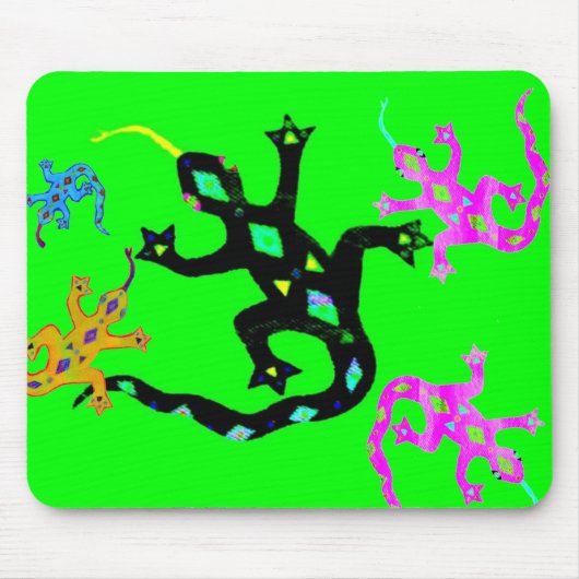 Tapis De Souris Gecko en Vert2 (Devant)
