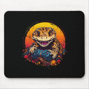 Tapis De Souris Gecko Jouer Jeu Vidéo Lizard &amp; Reptiles Gam
