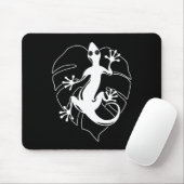Tapis De Souris Gecko Lizard Silhouette (Avec souris)