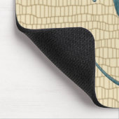 Tapis De Souris Gecko vert sur le reptile (Coin)