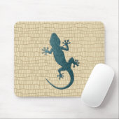 Tapis De Souris Gecko vert sur le reptile (Avec souris)