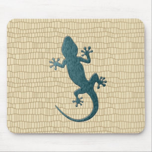 Tapis De Souris Gecko vert sur le reptile
