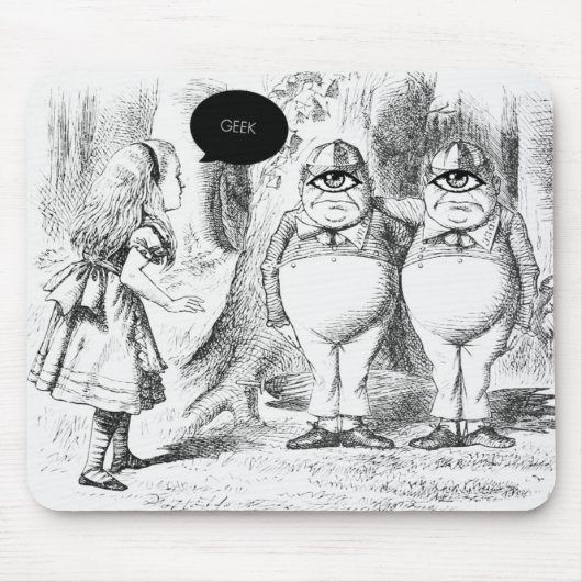 Tapis De Souris GEEK CLOTHING/alice geek mousepad (Devant)