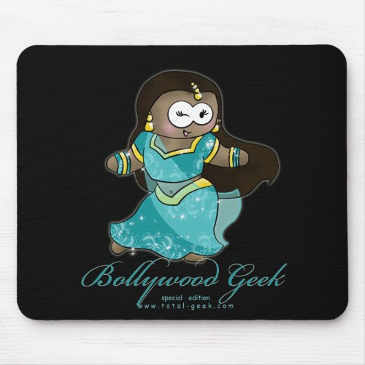 Tapis De Souris geek de bollywood pour la copie noire, texte de (Devant)