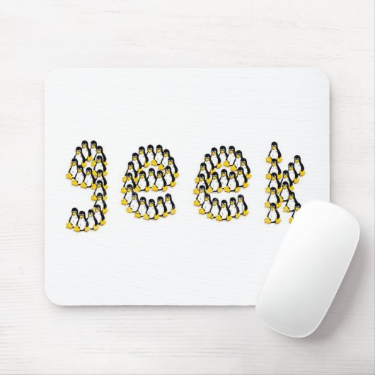 Tapis De Souris Geek de Linux Tux (Avec souris)