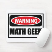Tapis De Souris GEEK Mousepad de MATHS d'avertissement (Avec souris)