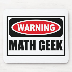 Tapis De Souris GEEK Mousepad de MATHS d'avertissement