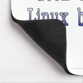 Tapis De Souris Geek par naissance. Linux par choix (Coin)