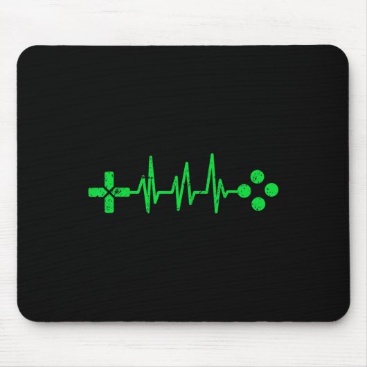 Tapis De Souris Geeks Heartbeat Gaming (Devant)