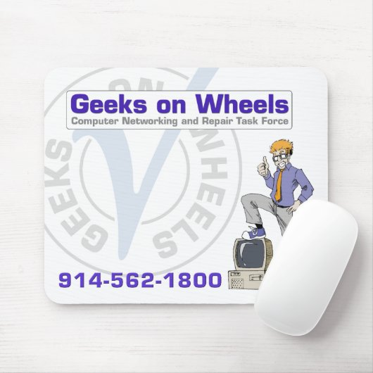 Tapis De Souris Geeks sur des roues (Avec souris)