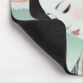 Tapis De Souris Geisha Colorful Ukiyo-e (Coin)