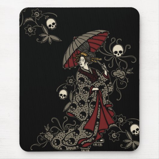 Tapis De Souris Geisha gothique (Devant)