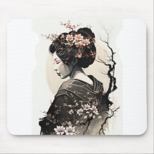 Tapis De Souris Geisha japonaise gracieuse -
