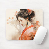 Tapis De Souris Geisha Orange Ink (Avec souris)