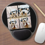 Tapis De Souris Gel Créez votre propre collection de photos 4 - Nom du<br><div class="desc">Utilisez jusqu'à quatre photos de téléphone carré ou selfie pour créer un cadeau unique et personnel. Ou vous pouvez garder le chiot hipster et faire un gardien branché. Si vous avez besoin d'ajuster les images,  cliquez sur l'outil personnaliser pour apporter des modifications.</div>