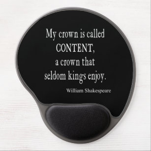 Tapis De Souris Gel De couronne de contenu les Rois Enjoy Shakespeare