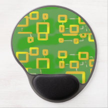 Gel géométrique vert Mousepad