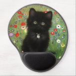 Tapis De Souris Gel Gustav Klimt Kitten<br><div class="desc">Gel Mouse Pad avec un chaton Gustav Klimt ! Ce chaton noir porte un collier d'argent et s'assoit dans un champ de fleurs rouges,  bleues,  blanches et jaunes. Un cadeau merveilleux pour les amateurs d'art amoureux des chats et autrichiens !</div>